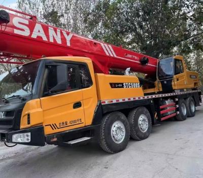 China SANY STC50 grúas móviles montadas en camiones usados de 50 toneladas de alta eficiencia en venta