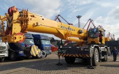 China XCMG Brand Used Rt Cranes  XCR55L4 50 Ton Used Mobile Crane Yellow for sale