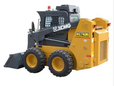 China XCMG  XC740K Used Skid Steer Loader Used Mini Skidsteer For Construction Site Yellow for sale