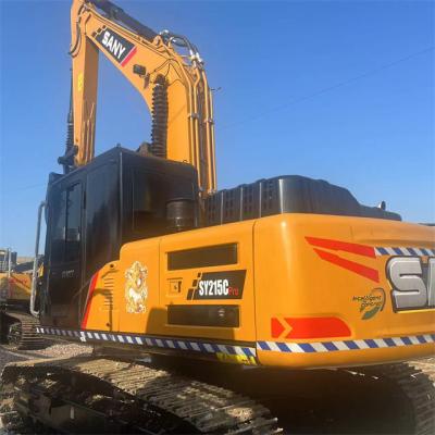 China Excavadora usada de 21 toneladas Sany 215 Excavadora SY215C Motor a diesel à venda