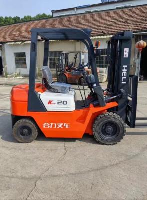 China Orange 2 Tonnen Gebraucht Gabelstapler auf Lager Hochleistungswagen zu verkaufen