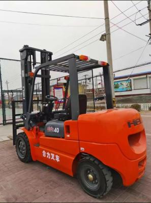 China Heli Second Hand Forklift Used Diesel Forklift Truck 4 Ton Orange In Good Condition for sale