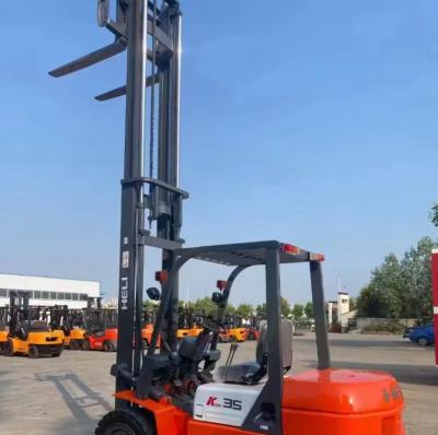 China Orange Second Hand Forklift 3.5 Ton Used HELI Forklifts With 3 Stage for sale