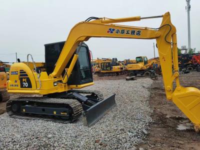 China 7ton Small Excavator Komatsu PC70 Used Crawler Excavator 0.37m3 bucket capacity for sale