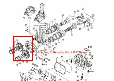 China 3100993 / 3100994 Hydraulic Pump Gear Hitachi Excavator Accessories for sale