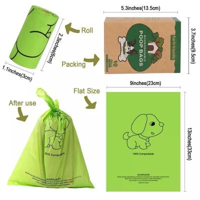 China PLA Grocery Biodegradable Compostable Bag Dog Pet Waste Recyclable Shopping Bags for sale