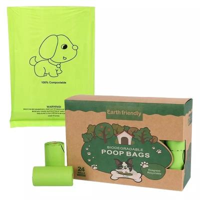 China Sustainable Custom Printed Biodegradable Small Trash Bags Compostable Cat Poop Bags for sale