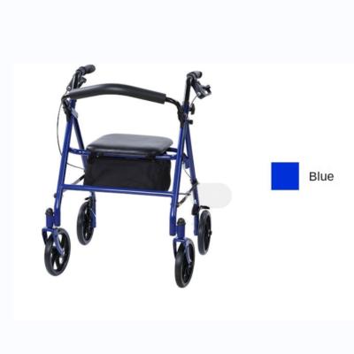 China Mobility Shopping Adult Walker Rollator  Cart Chair Seat Rollator Walkers for sale