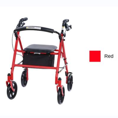 China Outdoor 4 Wheels Four Wheel Rollator Walker Assisted Walking  Rollator for sale