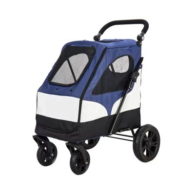 China Rehabilitation Therapy  Folding Pet Stroller Rain Cover Pet Stroller for sale