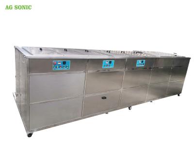 China 4 Tanks Ultrasonic Cleaning Machine Rinse Drying Aircraft Engine Ultrasonic Cleaner for sale