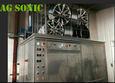 China Aircraft Components Ultrasonic Engine Cleaner 360L Tank With Electric Lifting Tyre for sale