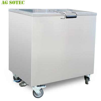 China 168L 230L Kitchen Hood Stainless Steel Soak Tank With Lockable Castor Wheels for sale