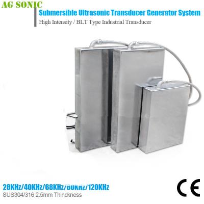 China Waterproof Immersible Ultrasonic Transducer , Ultrasonic Vibration Generator for sale
