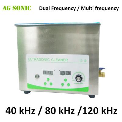 China Effective Tabletop Multi Frequency Ultrasonic Cleaner Systems 40KHz / 80KHz / 120KHz for sale