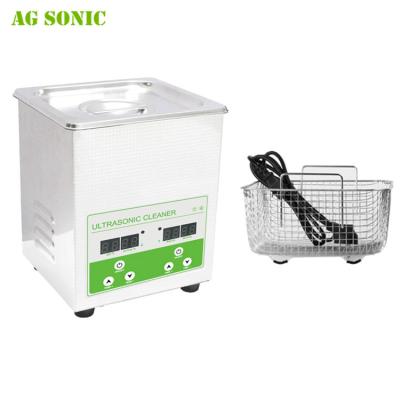 China Digital Ultrasonic Bath Jewelry Glass Cleaner Cleaning Equipment 2L for sale
