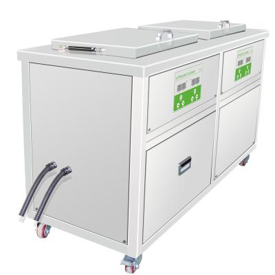 China Multi-Stage Ultrasonic Machine 3 Heated Ultrasonic Cleaning Tanks and 1 Drip Tank for sale