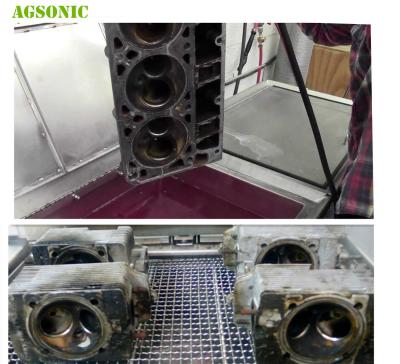 China peças de metal industriais do líquido de limpeza diesel do turbocompressor 28KHZ que limpam máquinas à venda