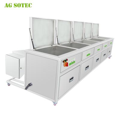 China 40 Gallons Metal Parts Precision Turned Part Cleaning Machine Washed By Ultrasound Rinsed And Dried 3Stage System for sale