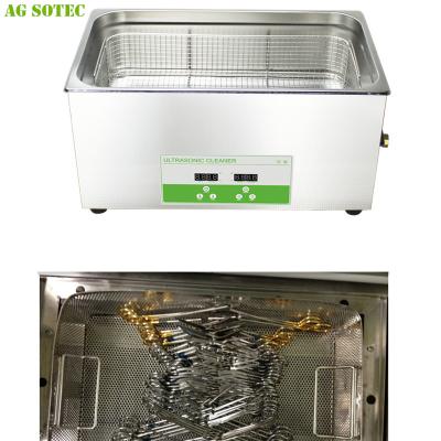 China Lab Benchtop Dental Ultrasonic Cleaner 30L ultrasonic denture cleaning machine for sale