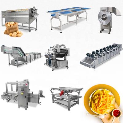 China Production Automatic Best Selling Frozen French Fries Production Line Pringles Potato Chips Production Line for sale