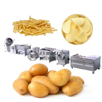 China Vegetable Processing Plant Small Scale Potato Chips Production Line Potato Chips Machine For Sale for sale