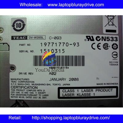 China 12.7mm DV-W28SL For Dell Studio XPS M1530 IDE Slot-in DVD+/-RW DRIVE for sale