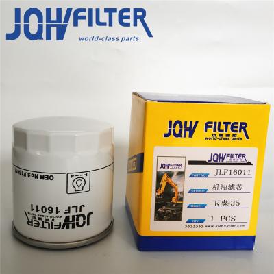 China Filtros de aceite del motor de JLF16011 LF16011 P550335 87415600 para YC85-7 YC60 en venta