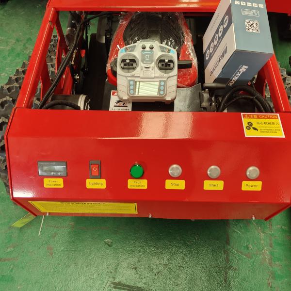 Quality Gasoline Engine Lawn Mower / Petrol Remote Control Robotic Lawnmower for sale