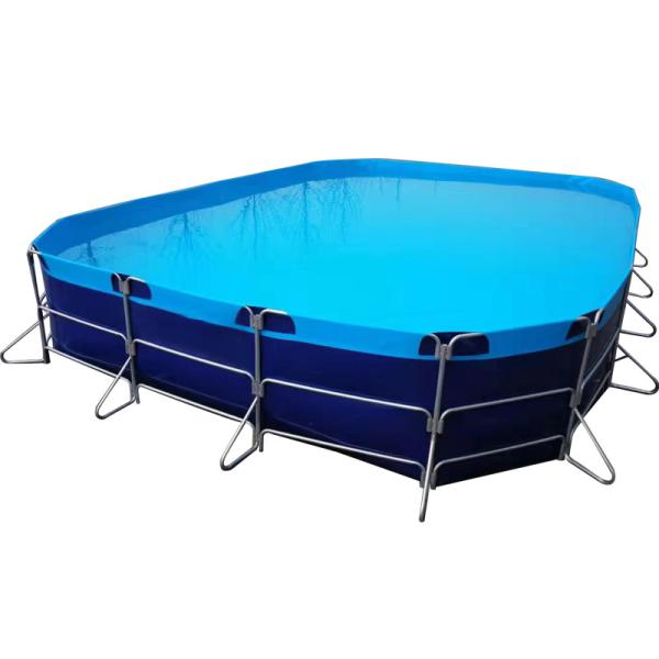 Quality Custom Flexible Water Tank Round Aquaculture Fish Tank PVC Fish Farming Tank for sale