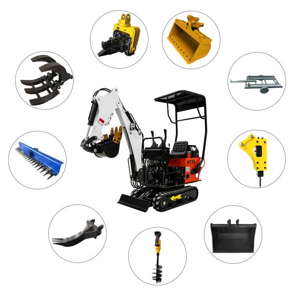 Quality Beautiful Excavator Digger Hydraulic 0.8 Ton Mini Excavator Machine Euro5 for sale