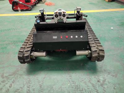 China Remote control Robot mower de relva Quatro rodas de trabalho rápido de erva daninha à venda