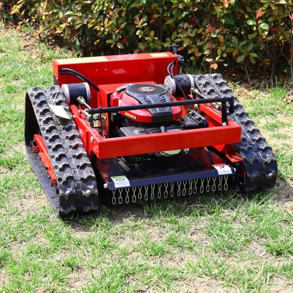 Quality Uncovered Crawler Lawn Mower Grass Cutting Machine / Farm Cordless Lawnmower for sale