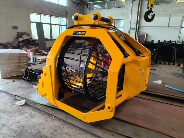 Quality Excavator Attachments Hydraulic Drum Screening Hopper Excavator Rotating for sale