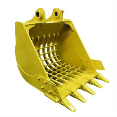 Chine Excavator Digger Excavator Attachments Screen Bucket Screening bucket Bucket Sieve Excavator Skeleton Bucket With Hole à vendre
