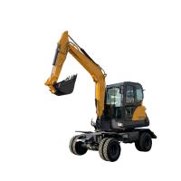 Quality High Performance Excavator Digger 6T Hydraulic Wheeled Excavator Wheel Type for sale