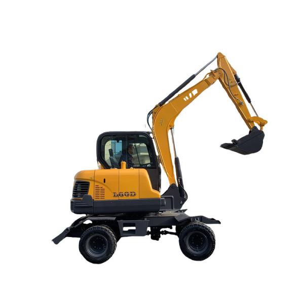 Quality High Performance Excavator Digger 6T Hydraulic Wheeled Excavator Wheel Type for sale