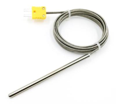 China j type High Temp K Type Thermocouple 4mm Diameter Fork Terminal for sale