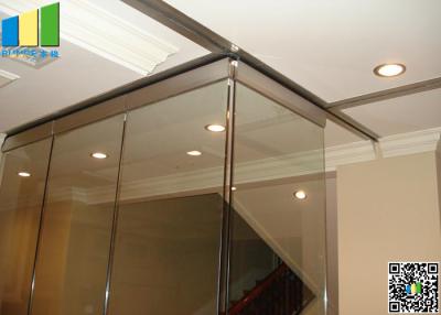 China Folding Interior Demountable Glass Door Partition for sale