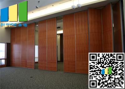 China Moving Baffle Sliding Folding Partition Walls Aluminium Frame Panel With Door for sale