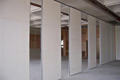 China Luxury Hanging System Office Partition Aluminum Folding Sliding Doors 3 1 / 4 Inch for sale