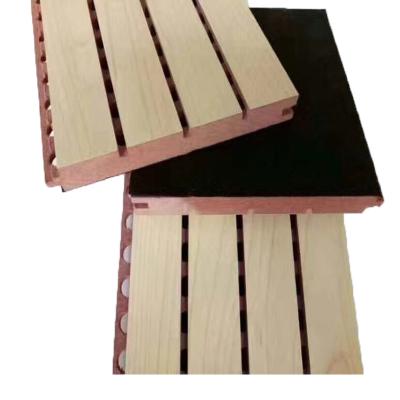 China Room Wooden Grooved Acoustic Panel Environmental Wall Recording for sale