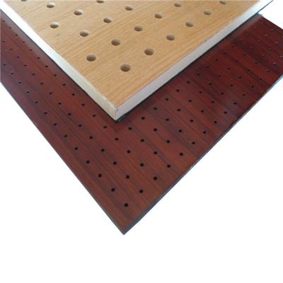China Meeting Room Perforated Wood Acoustic Panels Wood Wall Paneling Sheets for sale