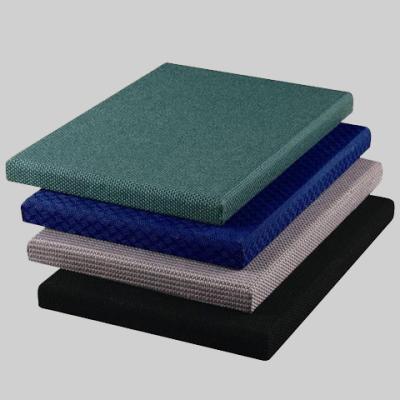 China Green / Blue Acoustic Fabric Panels for Auditorium Decorative 25mm Thickness for sale