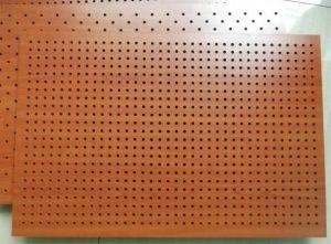 China Fireproof Wooden Acoustic Perforated MDF Panels For Wall And Ceiling for sale