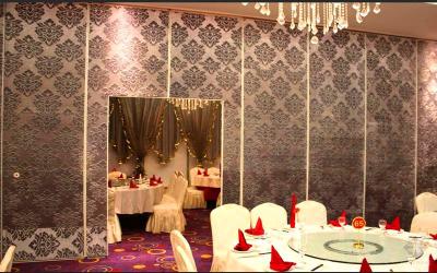 China Aluminium Sound Barrier Walls Wedding Halls Partition Wall Sliding Folding Doors For Hotel for sale