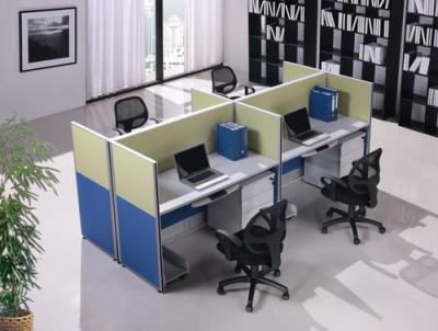 China Elegant Wooden Office Partition Walls 6 Staff Office Workstation Desk for sale