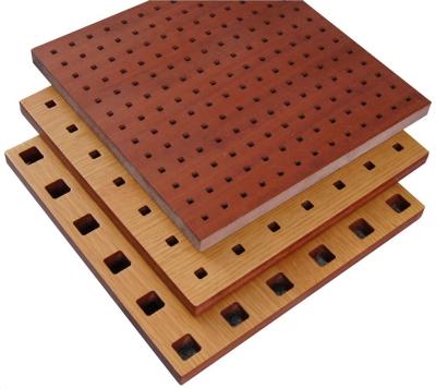 China Fire Resistant Perforated Wood Acoustic Panels Thickness 18mm / 15mm for sale
