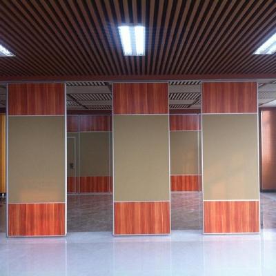 China Modern Folding Dance Studio Soundproof Partition Wall With Pass Door for sale