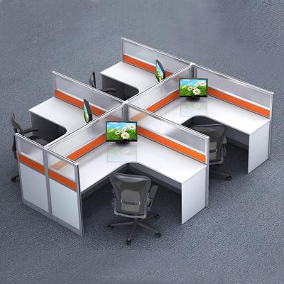 China MFC Panel Modular Office Furniture Workstation Partition Office Cubical Desk for sale